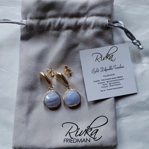 Rivka Friedman blue onyx earrings